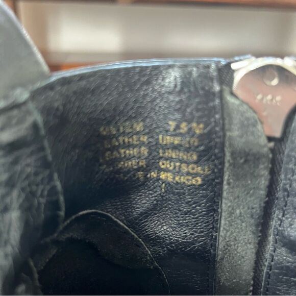 Steve Madden Black Leather Silver Side Zippers Ankle Booties Boots - Picture 4 of 10